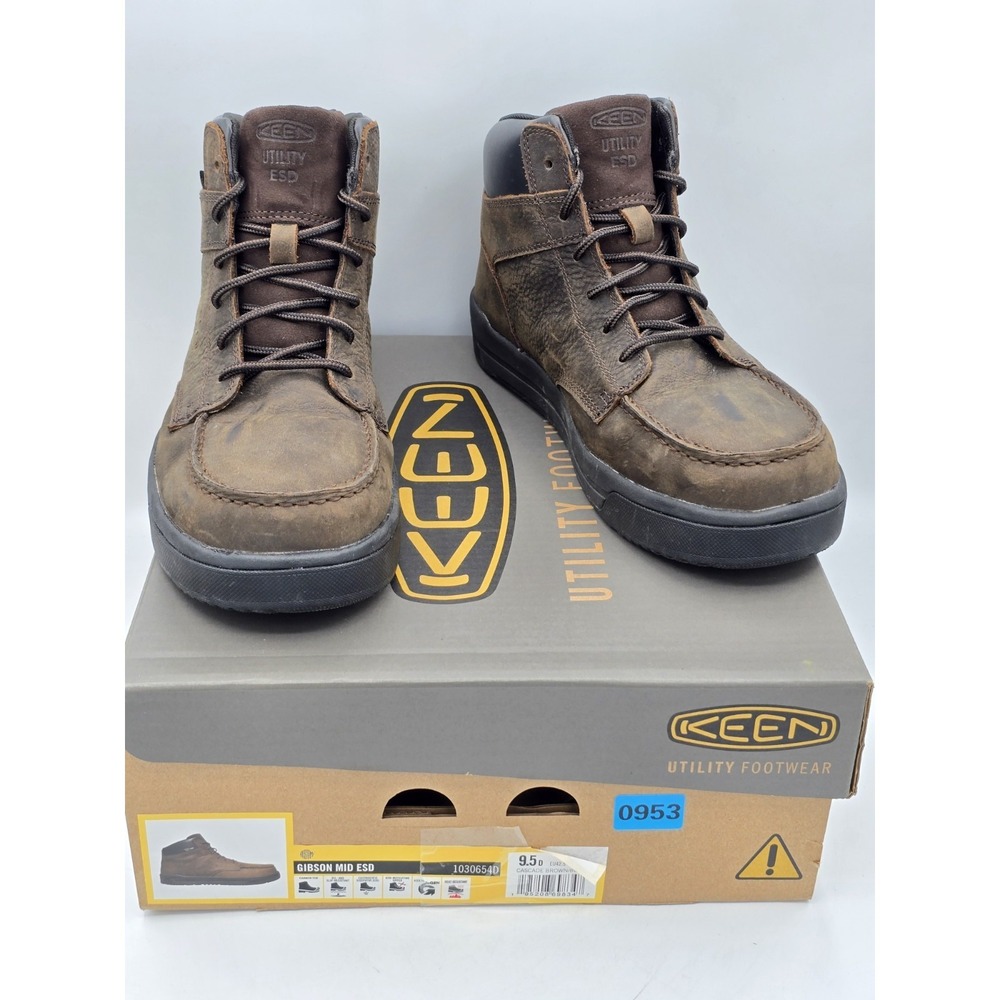 Man's Boots KEEN Utility Gibson ESD Boot (Carbon-Fiber Toe) Size 9.5 D(M)